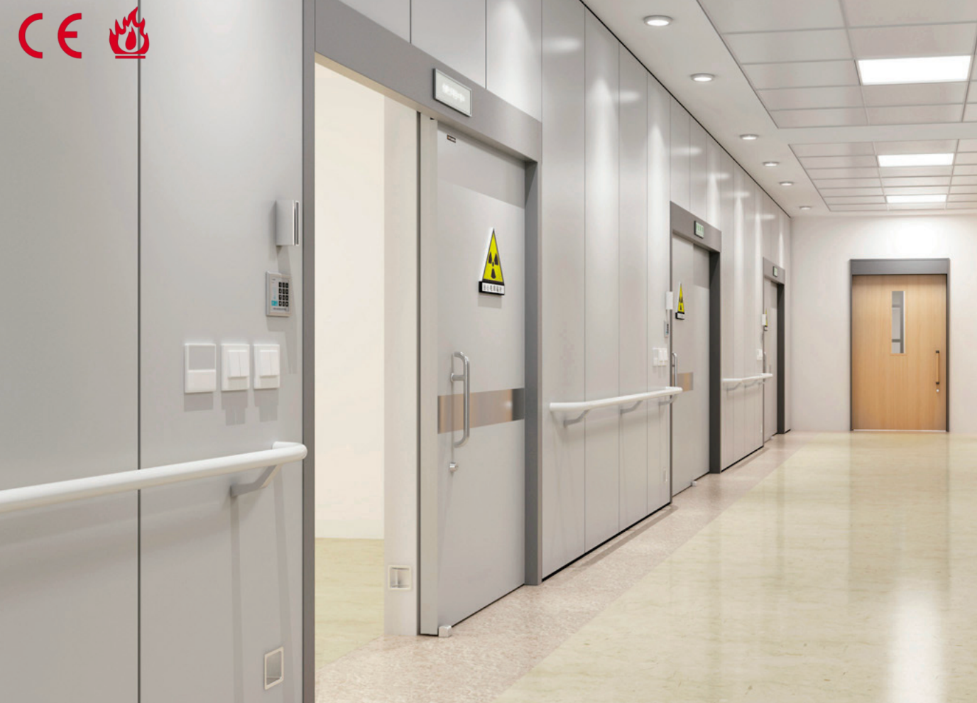 Sealed electric door Radiation-proof electric door